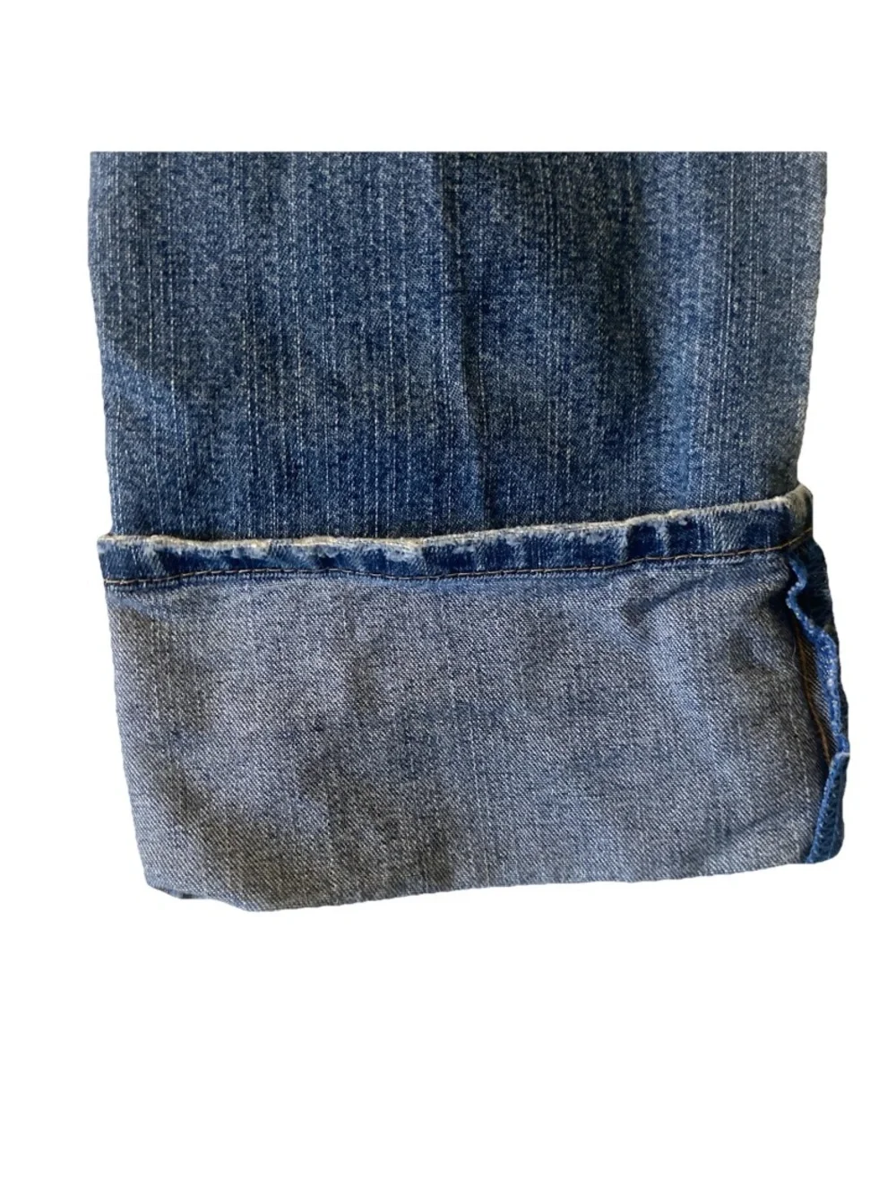 Calvin Klein Jeans Women's Size 10 Medium Blue Wash Classic Cuffed Capris